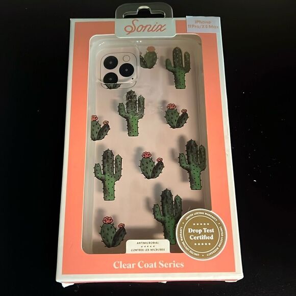 Sonix Apple iPhone 11pro/XS MAX Clear Coat Prickly Pear Phone Case D6 - Picture 2 of 5